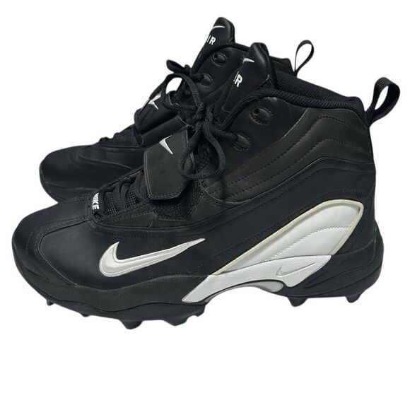 New 2002 Vintage Nike Zoom Air TD Football Cleats Black and White ZM Deadstock main image 12